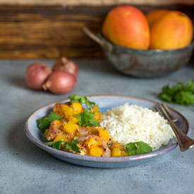 Pork Chops with Green Mango Salsa