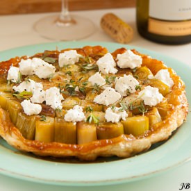 Leek Tarte Tatin with Goat Cheese