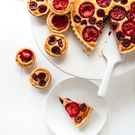 Honeyed Plum and Cherry Tarts