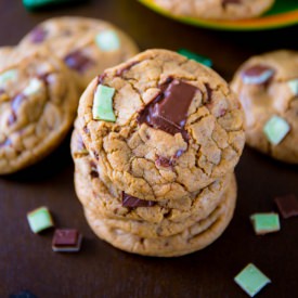 Mocha Mint Chocolate Cookies