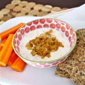 Caramelized Onion Greek Yogurt Dip