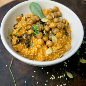 Maple Chickpeas + Creamy Pumpkin