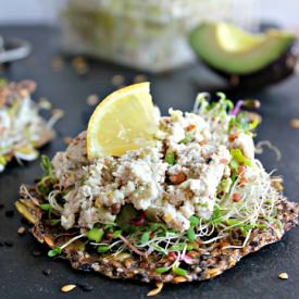 Flax Veggie Thins and Vegan Pate
