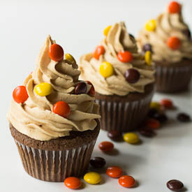 Double Reese’s Cupcakes