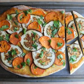 Eggplant & Sweet Potato Pizza