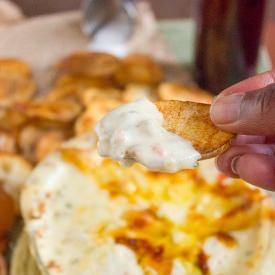 BLT Dip w/Homemade Potato Chips