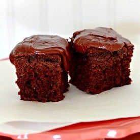 Zucchini Brownies with Frosting