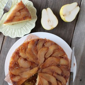 Spiced Pear Upside Down Cake