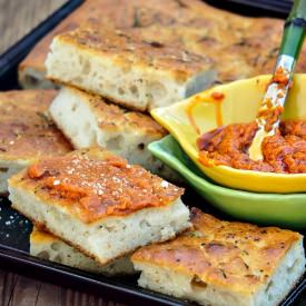Olive Oil Flat Bread with Herbs