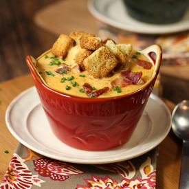 Bacon Beer Cheese Soup w/Chicken