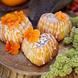 Orange Blossom & Poppy Seed Cakes