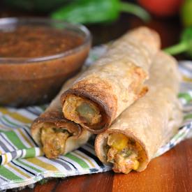 Creamy Corn and Pepper Taquito