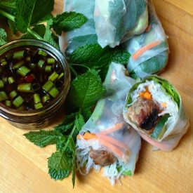 Vietnamese Fresh Rolls w/ BBQ Pork