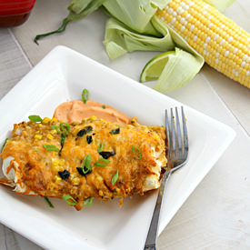 Chicken and Corn Enchiladas