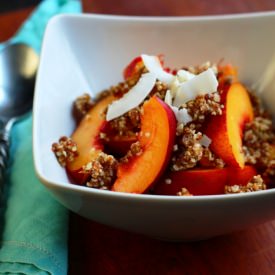 Raw Nectarine Crumble