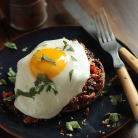 Chorizo Breafast Hash Stuffed Mushroom