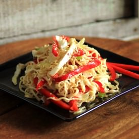 Sesame Noodles with Napa Cabbage