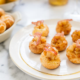 Apple Cheddar Gougères