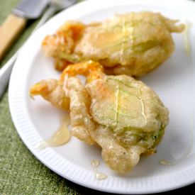 Stuffed Fried Zucchini Blossoms