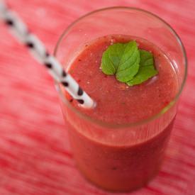 Watermelon Strawberry Lime Smoothie