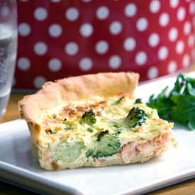 Smoked Salmon & Vegetable Tart