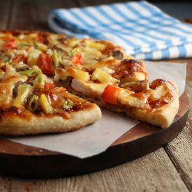 Hawaiian BBQ Turkey Pizza