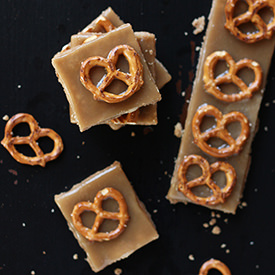 Caramel Cookie Butter Pretzel Bars