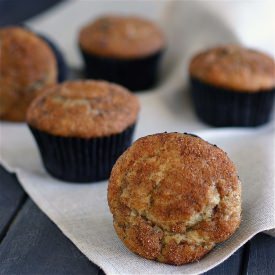 Cinnamon Swirl Banana Muffins