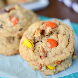 Toffee Pretzel Peanut Butter Cookie