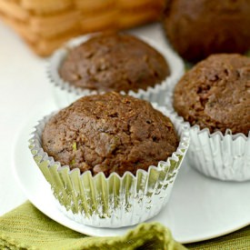Double Chocolate Zucchini Muffins