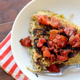 Zucchini Angel Hair Pancake