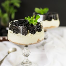 Mascarpone Creme with Blackberries