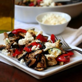 Grilled Veggie Salad with Feta