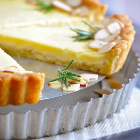 Greek Yogurt Lemon Rosemary Tart