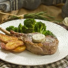 Veal Chops with Rosemary Butter