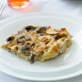 Homemade Mushroom Tortellini Pie