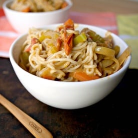 Creamy Coconut Curry Peanut Noodles