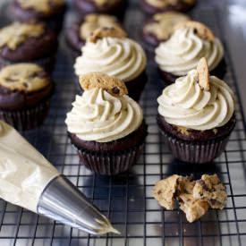 Chocolate Chip Cookie Dough Cupcake