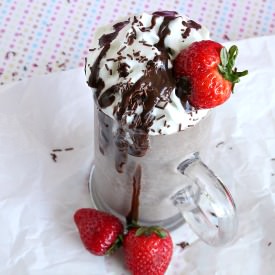 Chocolate Strawberry Cake ‘n Shake