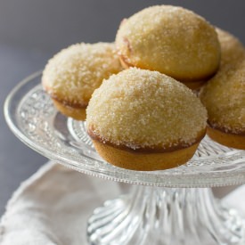 Donut Muffins with Raspberry Jam
