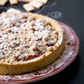 Plum and Grape Tart