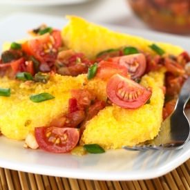 Roasted Vegetables over Polenta