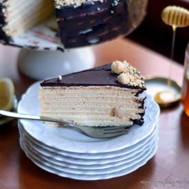 Honey Chocolate Layered Cake