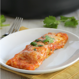 Stovetop Chicken Enchiladas