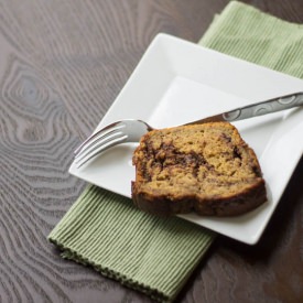 Pumpkin Banana Bread with Nutella