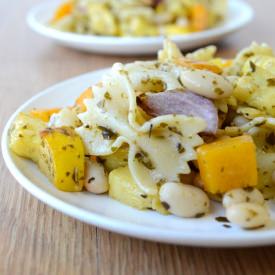 Grilled Veggie Pesto Pasta Salad