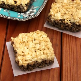 Root Beer Float Rice Krispie Treats