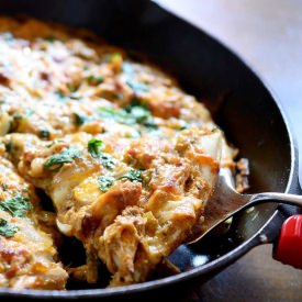Verde Chicken Enchilada Pizza