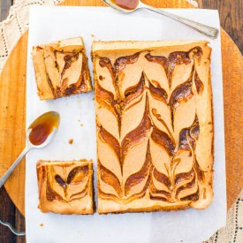 Caramel Pumpkin Cheesecake Bars