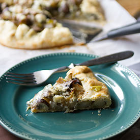 Potato, Mushroom, and Leek Galette